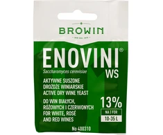Browin Enovini WS sausas vyno mielės 400310, 7g, 35L, džiovintos, raudonam vynui, baltam vynui, rožiniam vynui