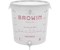 Browin Fermentacijos kibiras 30 L su spausdinta skalė ir čiaupu 340434, 30.0 L, polipropilenas be BPA, su čiaupu, infliacija
