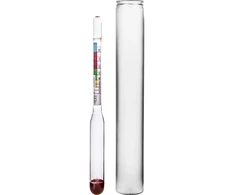 Browin Hidrometras su potencialaus alkoholio skalė, 405553, 0-85%, kalibruotas 20-21°C