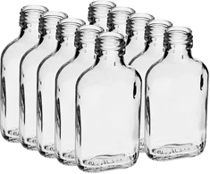 Browin Hip flask bottle 631412, 100ml, 10 vnt., aukštos kokybės stiklas, be dangtelio