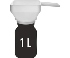 Browin piltuvas "Kvadrato apskritimas", fi 52-85 mm, 139199, 16,5 cm, 0,9 L, ergonomiškas, kvadratinis, tinka indaplovei