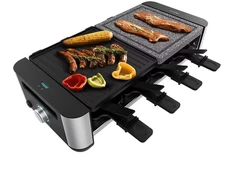 Cecotec elektrinis grilis Raclette Cheese&amp;Grilis 16000 3225, 1400W, 21x21cm, raklė, reguliuojama galia, nuimamos plokštės