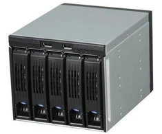 Chenbro HDD/SSD korpusas SK33502T3, 3x5.25" į 5x3.5", 3.5", 12Gb/s SAS SATA, 80mm ventiliatorius, 2x USB, karštasis keitimas