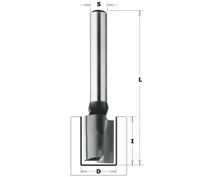 Tiesi pirštinė freza CMT Contractor K174-121; 12/40/90 mm