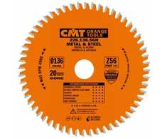 Pjovimo diskas metalui CMT 226; 136x1,5x20; Z56; 0°