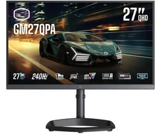 Monitorius Cooler Master GM27QPA (68,6 cm (27 colių), juodas, QHD, IPS, adaptyvaus sinchronizavimo, 240 Hz ekranas)