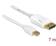 Delock Adapterkabel mini-DisplayPort 1.2 (Stecker) > DisplayPort (Stecker) 4K (baltas, 7 Meter)