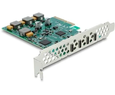 Delock USB valdiklis 90935, PCIe x4 3.0, 4x USB-C 10 Gbit/s, žemo profilio, Asmedia ASM3142, VIA VL820