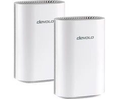 Šakotuvas devolo WiFi 7 BE9300 Mesh System 2er Pack BE9300 Triband, 1x 2.5G WAN/LAN und 3x 1G LAN (pro Einheit)