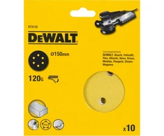 DEWALT KRĄŻEK RZEP.150 P120 /10vnt. ...