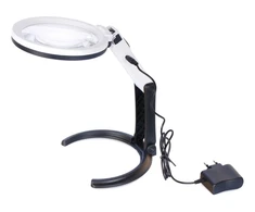 Didinamasis stiklas su sulankstomu stovu Zeno Desk D7 2x L70443 LEVENHUK