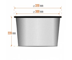Dviejų sluoksnių išankstinio valymo filtras DAVC 25PF DAEWOO, DAVC2514S/DAVC2516S/DAVC2500SD/DAVC2014S/DAVC2014, 1, 0,20kg