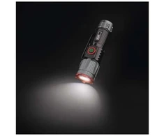 Emos įkraunamas metalinis žibintas P3120, 300 lm, 700 mAh, 4 režimai, IP43, USB-C, 100 m spindulio atstumas