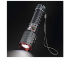 Emos įkraunamas metalinis žibintas P3122, 3000 lm, 5000 mAh, IP43, 4 režimai, USB-C, smūgiams atsparus, powerbank funkcija