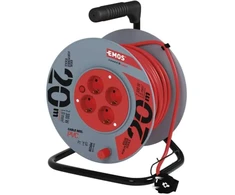 Emos Ilginimo ritė P09220, 20 m, 4 lizdai, 230 V, 10 A, 1 mm2, PVC, IP20, šiluminis saugiklis