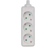 Emos Ilgintuvas P0320, 3×2P+PE, IP20, 3680W, baltas, vaikų apsauga