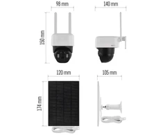 Emos lauko kamera IP-1200 WASP H4067, 5MPx, 9 200 mAh, IP44, 135°, naktinis matymas, dvipusis ryšys