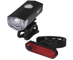 Emos LED Front Rear Rechargeable Bike Flashlight P3923, 90 lm