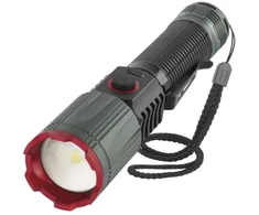 Emos LED įkraunamas metalinis žibintas P3121, 1200 lm, 2200 mAh, aliuminis, 4 režimai, IP43