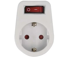 Emos Lizdas su jungikliu P00262, 1x2P+PE, 3680W, IP20, vaiko apsauga