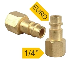 EURO jungtis su vidiniu sriegiu 1/4 colio (2 vnt.) „Powerplus“