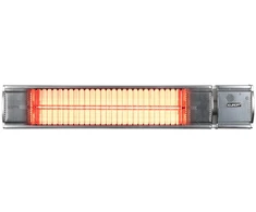 Eurom Golden 1800 Comfort RC infraraudonųjų spindulių terasos šildytuvas laukui 1800W IP65 nuotolinis valdymas montuojamas ant sienos iki 20m2 sidabrinė