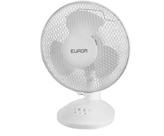 Eurom VT9 Blanc stalinis ventiliatorius patalpų vėsinimui 25W 22cm osciliacija 2 greičiai kompaktiškas balta
