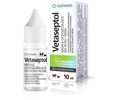 EWE EUROWET Vetaseptol – reinigende druppels voor ogen en neus voor honden en katten – 10 ml