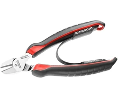Facom 192A.16CPEPB įstrižinės replės, 160mm, 2mm, 210kg/mm², ASME B107.500, ergonomiškos, bi-medžiaga