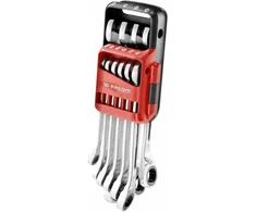 Facom 467B.JP10PB reketiniai kombinaciniai veržliarakčiai, 10vnt, 8-19mm, 72 dantys, 15° poslinkis, OGV® profilis