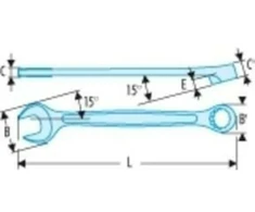 Kombinuotas raktas Facom 440.11/16; 11/16''