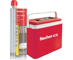 Fischer Hochleistungsmörtel FIS V Plus 360 S + Kühlbox (grau, 8 Kartuschen mit je 360ml, in passiver Kühlbox)