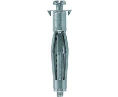 Fischer cavity metal dowels HM 4x46 S B - sidabrinis - 20 pieces - with screw