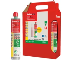 Fischer injekciniai sveikai FIS V Zero 300 T 576810, 6x300ml, statinis maišytuvas FIS MR Plus, betonas C20/25-C50/60