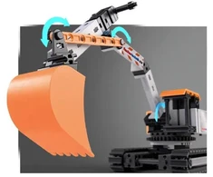 Fischer Technik Fischertechnik Ekskavatorius 576104, 125 dalys, 7 metai ir daugiau, judantis kaušas, surinkimo rinkinys