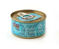 Fish4Dogs Kačių maistas - FISH4CATS Tunų Filė su Krabais 70g
