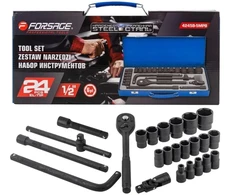 Įrankių rinkinys Forsage Įrankių rinkinys 1/2" 24 vnt. (8-32 mm) (6 briaunų)