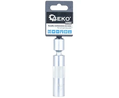 Geko Plonasienė veržliaraktinė galvutė su vyriu žvakėms 16mm 3/8'' CrV (100)