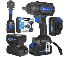 Geko Smūginis veržliasukis akumuliatorinis bešepetėlis 850 Nm 2x4.0Ah 21V (4) (5903418307141)