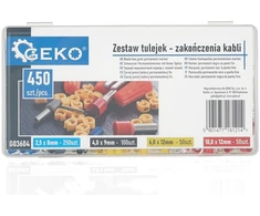 Geko Antgalių rinkinys - kabelių galai 450 vnt. (100)
