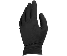 Geko SOLID GRIP nitrilo pirštinės, 50 vnt., M dydis, juodos (10)