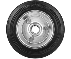 Geko Plieninis-guminis ratas 100mm 60kg (80) (5903418305505)