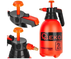 Geko Purkštuvas 2L G73265-2, 2L, polietilenas, oranžinis, rankinis siurblys, su nuolatinio purškimo užraktu
