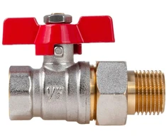 Geko Rutulinis vožtuvas 1/2'' DN15 peteliškė droselis jungtis G70223