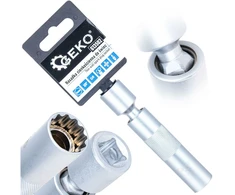 Geko Plonasienė veržliaraktinė galvutė su šarnyru žvakėms 14 mm 3/8'' CrV (100)
