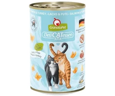 Fox4Pets Kačių Maistas - GRANATAPET DeliCATessen Lašiša Kalakutiena Drėgnas 400g