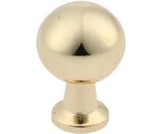 GTV Zamak knob NORD shiny auksinis