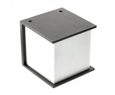 GTV Façade luminaire LEO, E27, MAX. 18W, IP54, AC220-240V, 50/60Hz, juodas