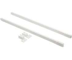GTV Longitudinal rail square for drawers AXISPRO 400mm baltas