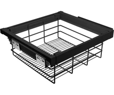 GTV ELITE pull out wire basket, 760-818, soft-close, juodas